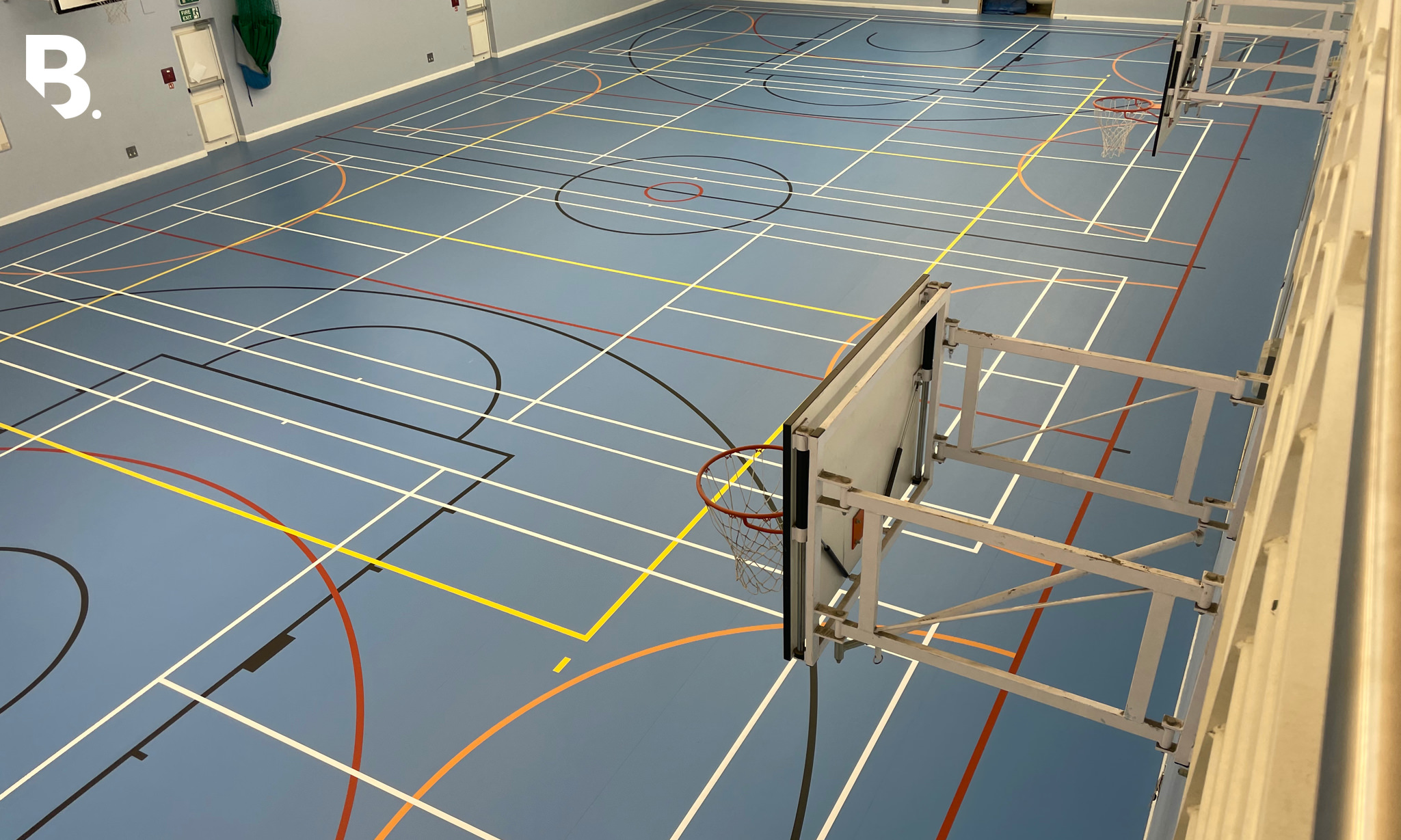 Rock Docks Academy replace their rubber sports floor